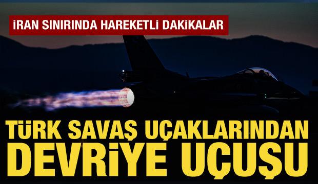  Y&uuml;ksekova'da TSK'ya ait savaş u&ccedil;aklarından devriye u&ccedil;uşu