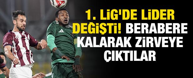 1. Lig'de lider değişti! Berabere kalarak zirveye &ccedil;ıktılar