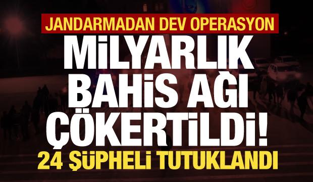 6 ilde dev bahis operasyonu! 4,5 milyarlık işlem ortaya &ccedil;ıktı: 24 kişi tutuklandı