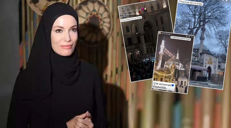 Gamze &Ouml;z&ccedil;elik Ramazan paylaşımlarıyla mest etti: &Ccedil;ok seviyorum!