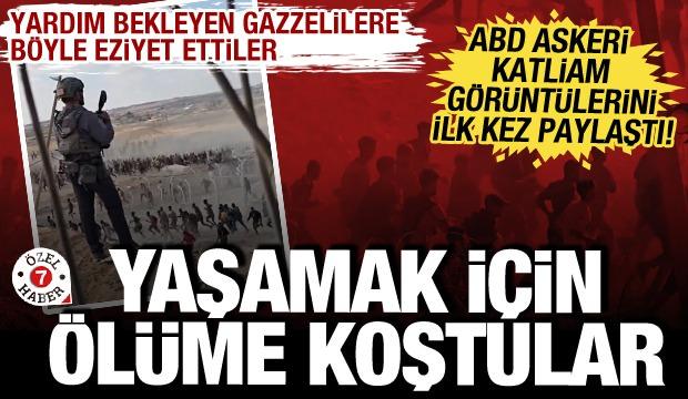 ABD askeri ilk kez paylaştı! Gazzelilere yardım dağıtırken katliam yapıldı