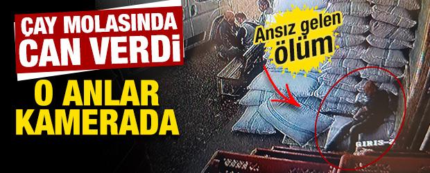 Antalya'da ansızın gelen &ouml;l&uuml;m: &Ccedil;ay molasında can verdi! O anlar kamerada 