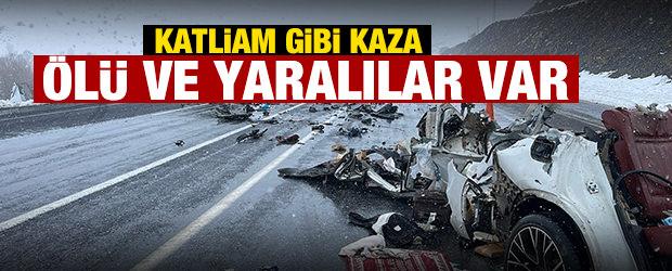 Bitlis-Van yolunda katliam gibi kaza: &Ouml;l&uuml; ve yaralılar var