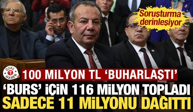 Burs i&ccedil;in 116 milyon TL topladı, sadece 11 milyon TL'yi dağıttı: Savunması &ccedil;&ouml;kt&uuml;