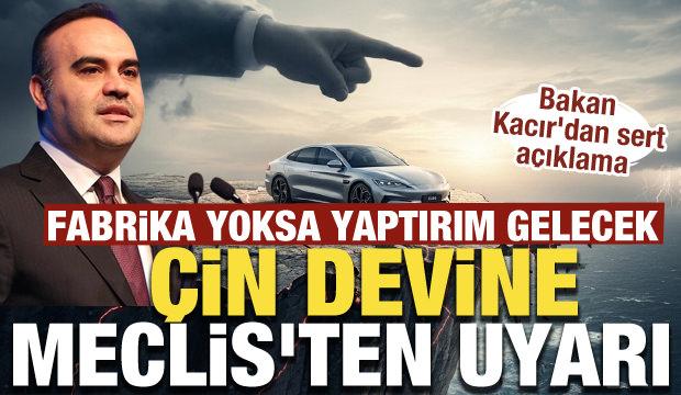 &Ccedil;in devine Meclis'ten uyarı: Fabrika yoksa yaptırım gelecek 