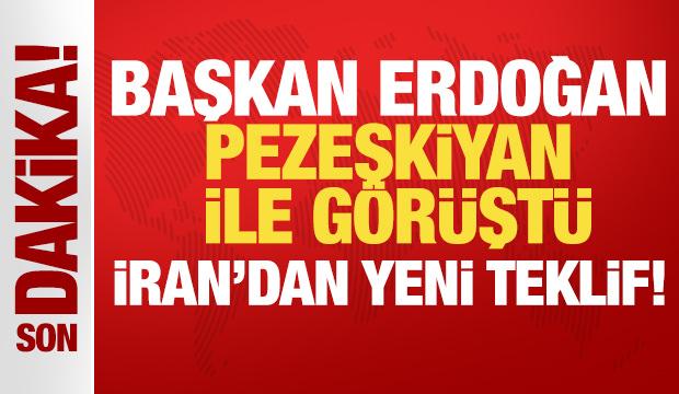 Cumhurbaşkanı Erdoğan, Pezeşkiyan ile telefonda g&ouml;r&uuml;şt&uuml;