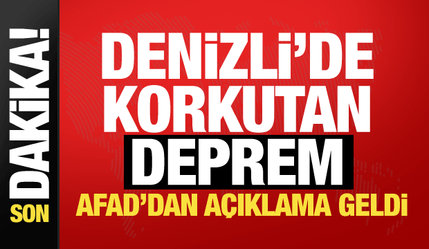 Son dakika: Denizli'de korkutan deprem! AFAD'dan ilk a&ccedil;ıklama geldi