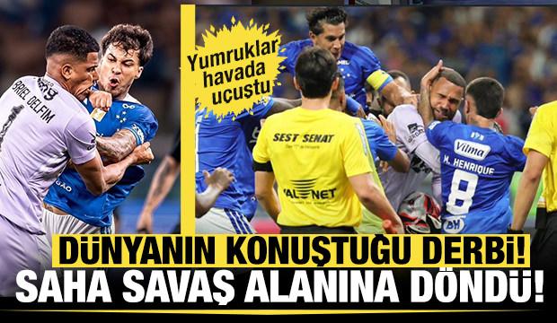 D&uuml;nya bu kavgayı konuşuyor! 46 oyuncu birbirine girdi