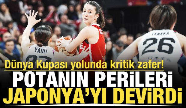 D&uuml;nya Kupası yolunda kritik zafer! Potanın Perileri Japonya'yı devirdi