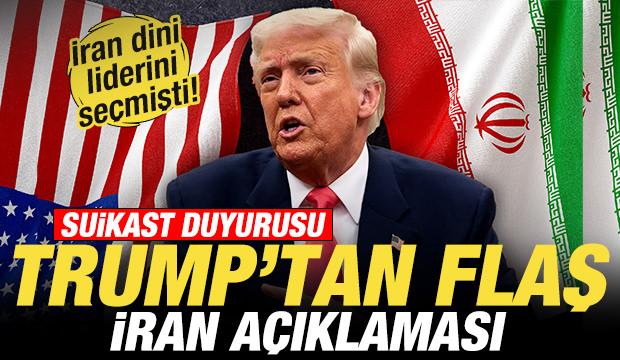 İran dini liderini se&ccedil;mişti: Trump'tan son dakika a&ccedil;ıklaması! Suikast duyurusu