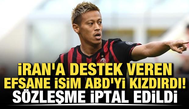İran'a destek veren efsane futbolcu ABD'yi kızdırdı! S&ouml;zleşme iptal edildi