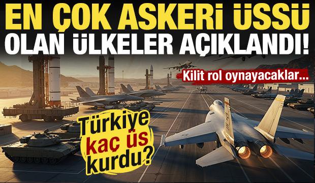 Kilit rol oynayacaklar! İşte en fazla askeri &uuml;ss&uuml; olan &uuml;lkeler! T&uuml;rkiye'nin ka&ccedil; &uuml;ss&uuml; var?