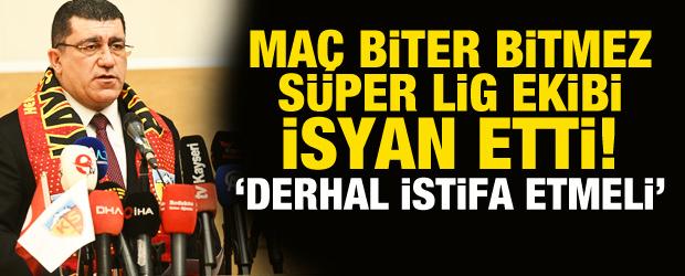 Ma&ccedil; biter bitmez jet hızıyla tepki! Bir S&uuml;per Lig ekibi daha MHK'yı istifaya &ccedil;ağırdı