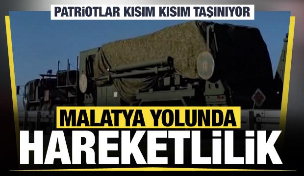 Patriot Sistemi Malatya'ya taşınırken g&ouml;r&uuml;nt&uuml;lendi