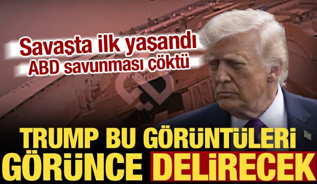 Savaşta bir ilk! Trump'ı delirtecek g&ouml;r&uuml;nt&uuml; ortaya &ccedil;ıktı: ABD &uuml;ss&uuml; savunmasız kaldı! 