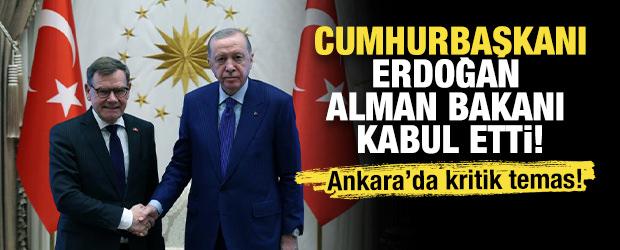 Son dakika... Cumhurbaşkanı Erdoğan Almanya Dışişleri Bakanı'nı kabul etti