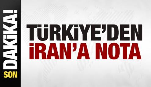 Son dakika: T&uuml;rkiye'den İran'a nota!