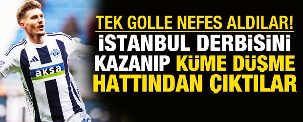 Tek golle nefes aldılar! İstanbul derbisini kazanıp d&uuml;şme hattından &ccedil;ıktılar