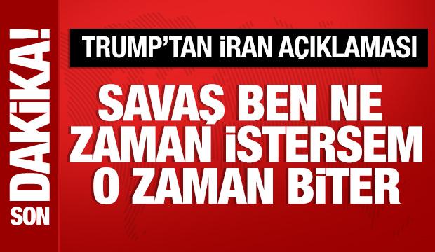 Trump'tan İran a&ccedil;ıklaması: Hedef alınabilecek bir şey kalmadı
