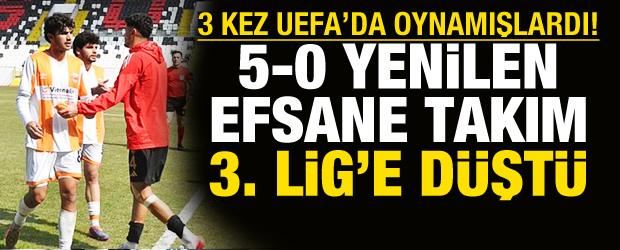 UEFA Kupası'nda T&uuml;rkiye'yi temsil etmişlerdi! Fark yiyen efsane takım 3. Lig'e d&uuml;şt&uuml;