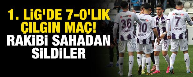 1. Lig'de 7-0'lık &ccedil;ılgın ma&ccedil;! Rakibi sahadan sildiler