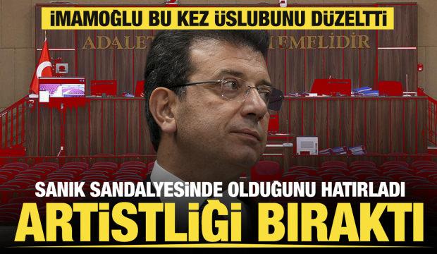 Artistliği bıraktı sanık sandalyesinde olduğunu hatırladı. İmamoğlu'ndan &uuml;slup değişikliği