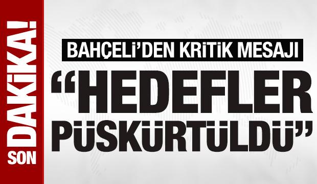 Bah&ccedil;eli'den 18 Mart mesajı: T&uuml;rkiye'nin &ouml;n&uuml;ne ge&ccedil;ilemeyecek