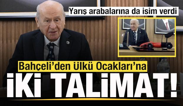 Bah&ccedil;eli'den &Uuml;lk&uuml; Ocakları'na iki talimat! Yarış arabalarına isim verdi