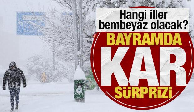 Bayramda kar s&uuml;rprizi: Hangi iller bembeyaz olacak?