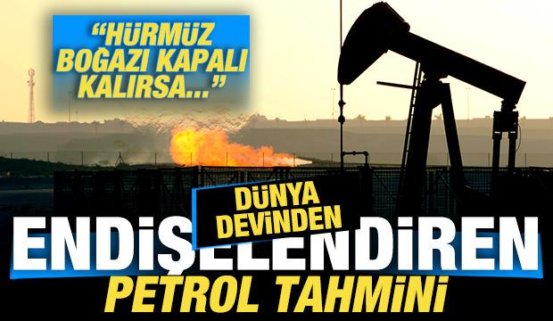 D&uuml;nya devinden endişelendiren petrol tahmini: H&uuml;rm&uuml;z Boğazı kapalı kalırsa...