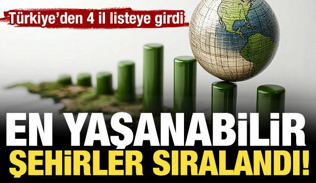 En yaşanabilir şehirler sıralandı! T&uuml;rkiye'den 4 il listeye girdi...