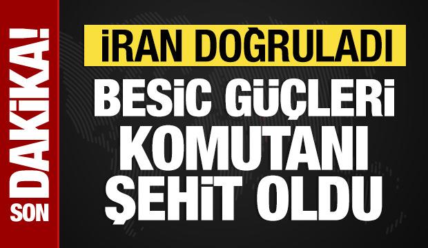 İran doğruladı: Besic G&uuml;&ccedil;leri Komutanı S&uuml;leymani şehit oldu
