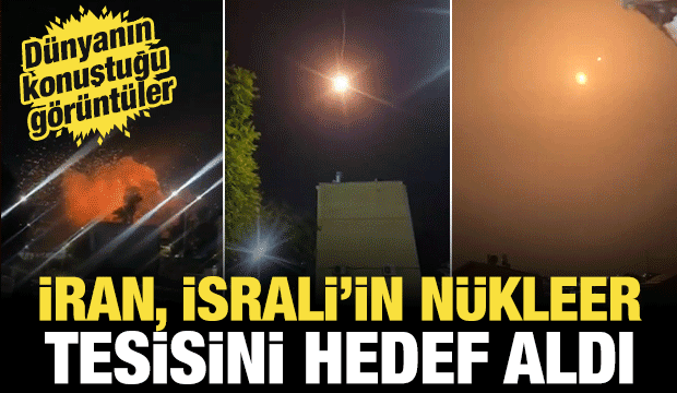 İran n&uuml;kleer tesisi hedef almıştı: T&uuml;m d&uuml;nya bu g&ouml;r&uuml;nt&uuml;leri konuşuyor