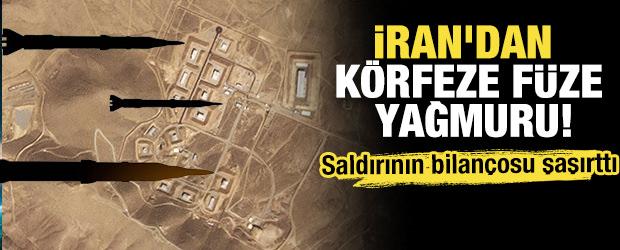 İran'dan K&ouml;rfez'e f&uuml;ze yağmuru! Saldırının bilan&ccedil;osu şaşırttı