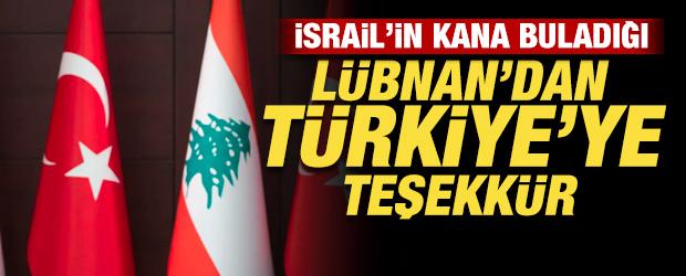 İsrail'in kana buladığı L&uuml;bnan'dan T&uuml;rkiye'ye teşekk&uuml;r