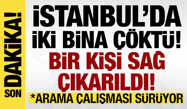 İstanbul Fatih'te 2 bina &ccedil;&ouml;kt&uuml;!