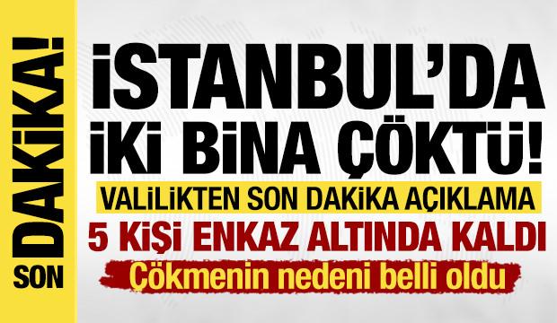 İstanbul Fatih'te 2 bina &ccedil;&ouml;kt&uuml;!