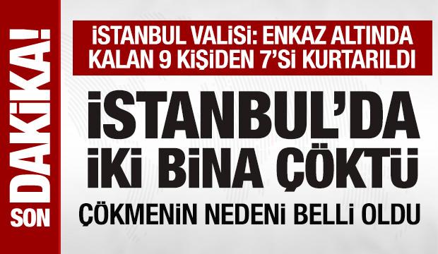 İstanbul Fatih'te 2 bina &ccedil;&ouml;kt&uuml;!