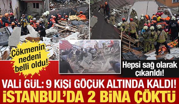 İstanbul Fatih'te 2 bina &ccedil;&ouml;kt&uuml;!