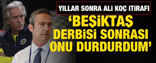 Jorge Jesus'tan yıllar sonra gelen Ali Ko&ccedil; itirafı! 'Beşiktaş derbisi sonrası...'
