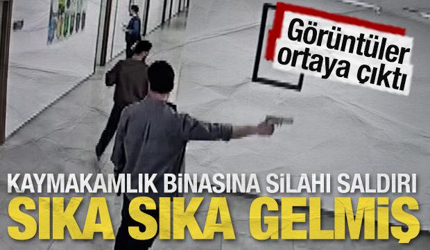 Kepez H&uuml;k&uuml;met Konağı'nda silahlı dehşet: İşte saldırganın giriş anları