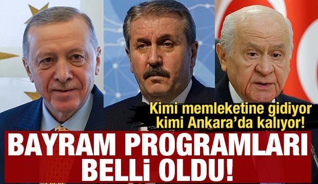 Liderlerin Ramazan Bayramı programı belli oldu