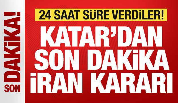 Saldırılar sonrası Katar'dan son dakika İran kararı! 24 saat s&uuml;re verdiler