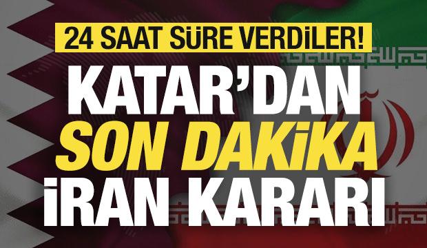 Saldırılar sonrası Katar'dan son dakika İran kararı! 24 saat s&uuml;re verdiler