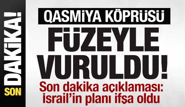 Savaş yayılıyor! Qasmiya K&ouml;pr&uuml;s&uuml; f&uuml;zeyle vuruldu! İsrail'in planı ifşa oldu