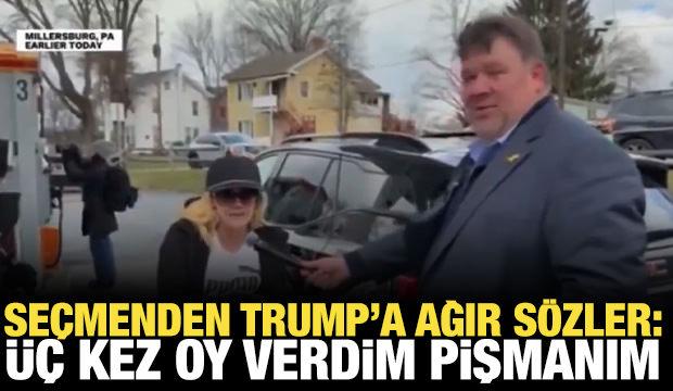 Se&ccedil;menden Trump'a ağır s&ouml;zler: &Uuml;&ccedil; kez oy verdim, pişmanım