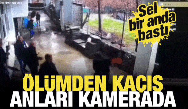 Sel bir anda bastı: Şırnak&rsquo;ta &ouml;l&uuml;mden ka&ccedil;ış anları kamerada