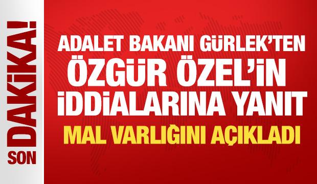 Son Dakika: Akın G&uuml;rlek'ten &Ouml;zg&uuml;r &Ouml;zel'in iddialarına yanıt: Mal varlığını a&ccedil;ıkladı!