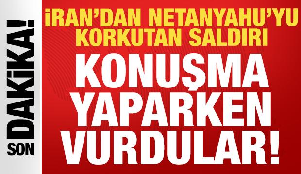 Son dakika: İran'dan Netanyahu'yu korkutan saldırı: Konuşma yaparken vurdular!