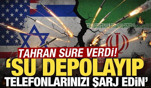 Tahran s&uuml;re verdi: Su depolayıp, telefonlarınızı şarj edin